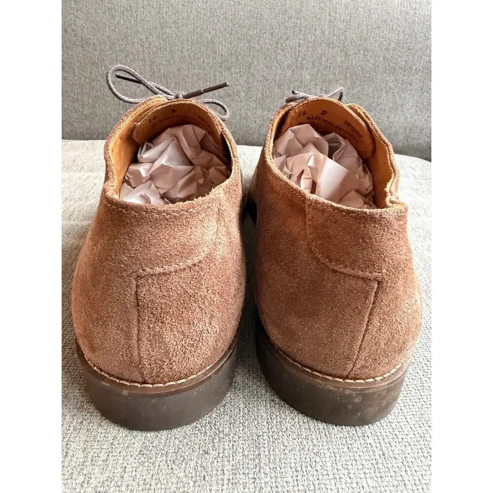 L.L. Bean Men's‎ Beige Leather Suede Oxford Shoes Sz 14